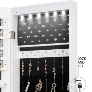 Ariel Jewelry Cabinet with Mirror - Image 4