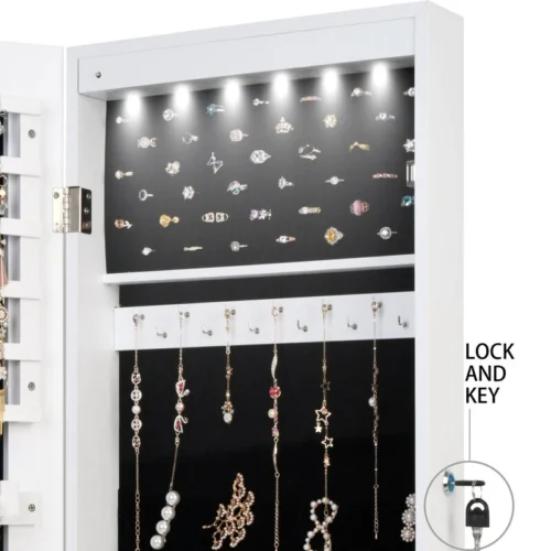 Ariel Jewelry Cabinet with Mirror - Image 4