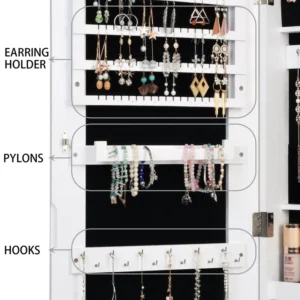 Ariel Jewelry Cabinet with Mirror - Image 5