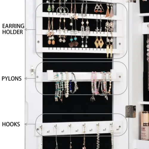 Ariel Jewelry Cabinet with Mirror - Image 5