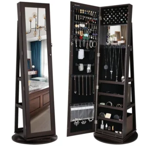 Arley Jewelry Cabinet and Mirror in a Classic Modern Design - Image 10
