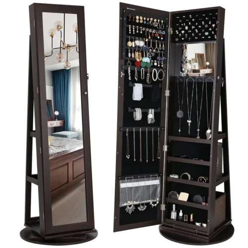 Arley Jewelry Cabinet and Mirror in a Classic Modern Design - Image 10