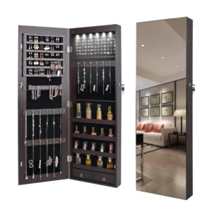 Ariel Jewelry Cabinet with Mirror - Image 9