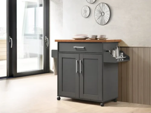 0003646 cristi kitchen cart with locking wheels