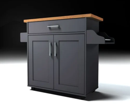 0003649 cristi kitchen cart with locking wheels