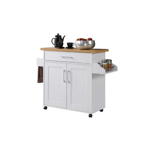 0003659 cristi kitchen cart with locking wheels