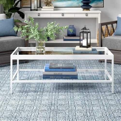 Seral coffee table with storage unit - Image 4