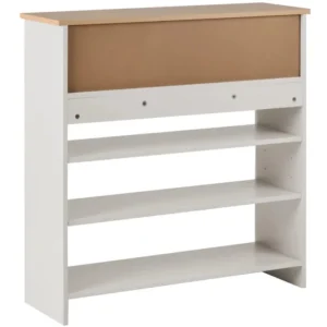 Snavy white shoe rack with 3 drawers - Image 7