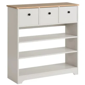 Snavy white shoe rack with 3 drawers - Image 9