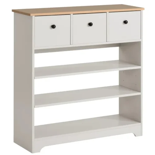 Snavy white shoe rack with 3 drawers - Image 9