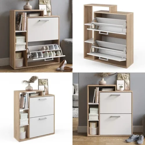 0005371 jaska flip down shoe storage cabinet