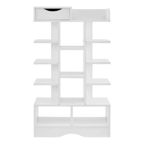 0005429 kanga white shoe rack 15 shelves
