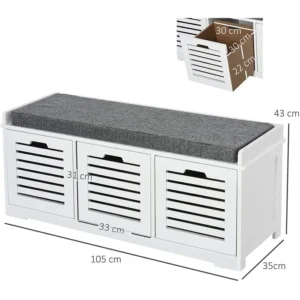 Classy Multi-Use Storage Bench - Image 8