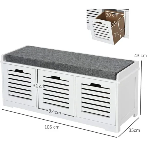 Classy Multi-Use Storage Bench - Image 8