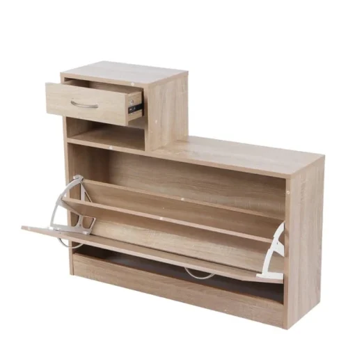 0005480 anda multifunctional shoe rack with mirror