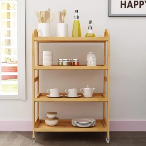 0006972 lavvy 4 tier rolling kitchen cart
