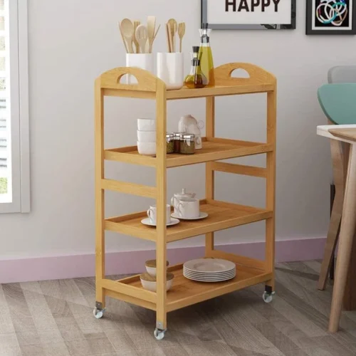 0006973 lavvy 4 tier rolling kitchen cart