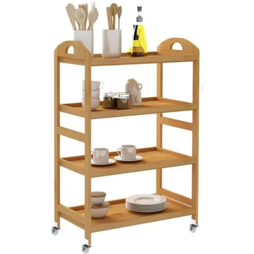 0006975 lavvy 4 tier rolling kitchen cart