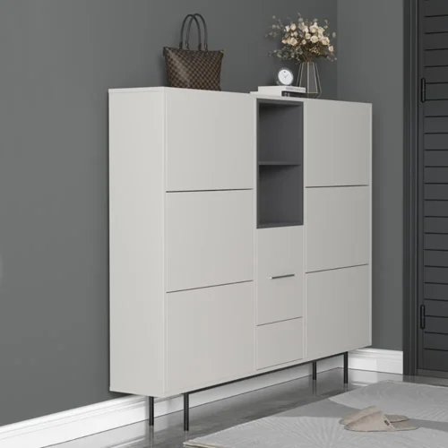 0007335 etik shoe storage cabinet with turnover doors