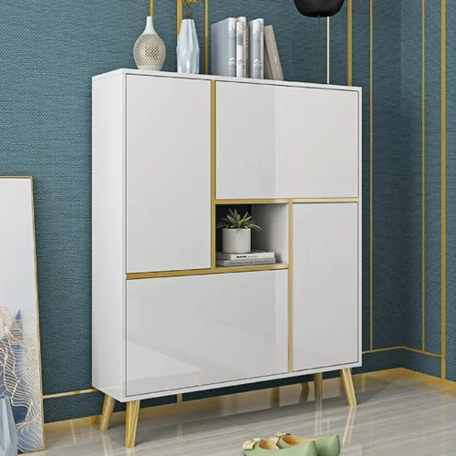 0007371 brada white modern shoe storage cabinet
