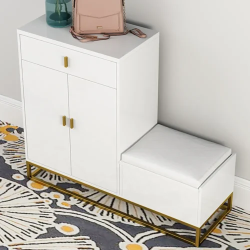 0007380 leotto shoe storage cabinet with seat