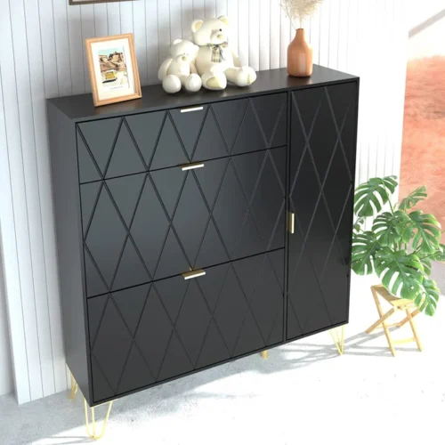0007411 crivi wood shoe storage cabinet