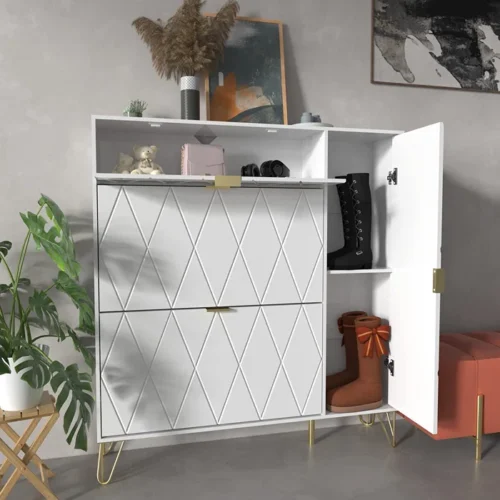0007424 crivi wood shoe storage cabinet