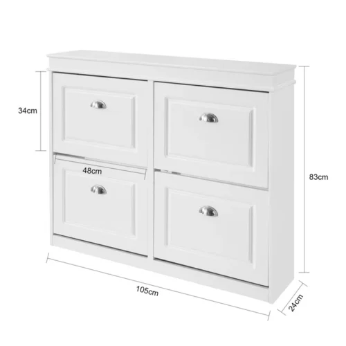 Posto modern 4-drawer shoe rack - Image 7