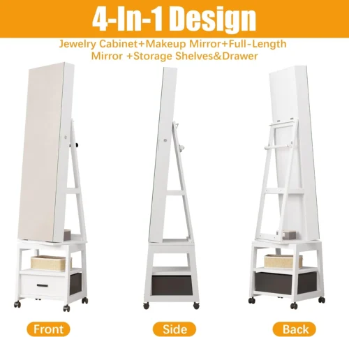 Alkamar jewelry cabinet with mirror - Image 6
