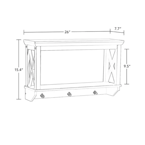 0001819 schut dark wall shelf with hooks