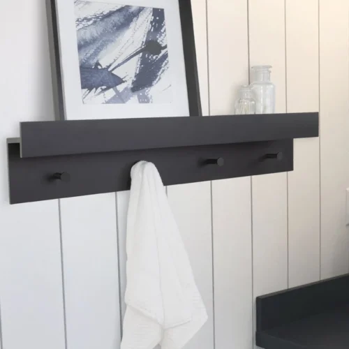 0001820 semiala wall mounted shelf with hooks