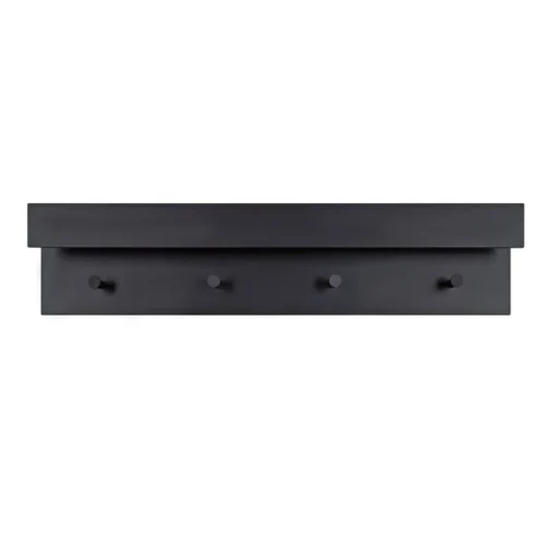 0001823 semiala wall mounted shelf with hooks