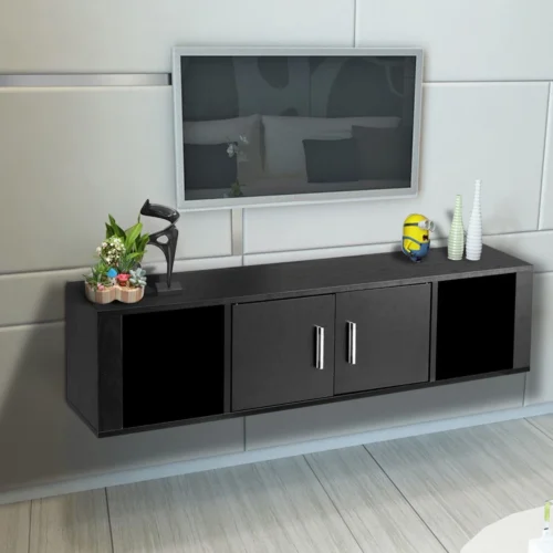 0001850 luxury hutch floating wall shelf unit