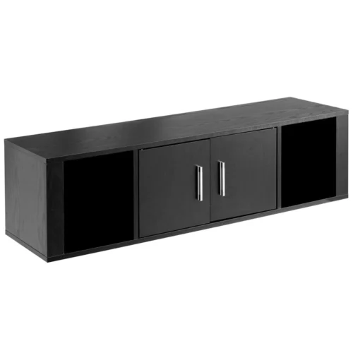 0001851 luxury hutch floating wall shelf unit