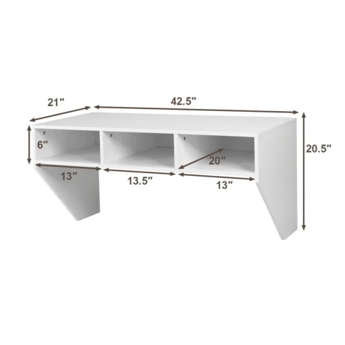 0001860 dura multifunctional wall mounted desk