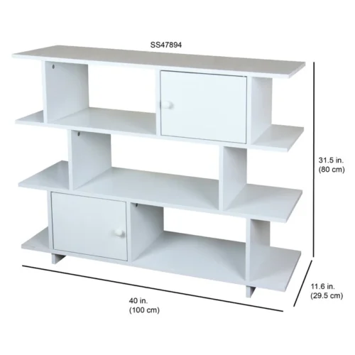 0002186 nelo wood library bookcase