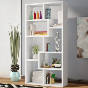 تتميز مكتبة كينلو بتصميمها الهندسي الفريد الذي يضيف لمسة من الحداثة والجمال لأي مكان. مع الخطوط النظيفة والهندسة المدروسة، توفر مكتبة كينلو مساحة تخزين عملية تنظم الكتب والمقتنيات بطريقة أنيقة. التصميم الهندسي للمكتبة لا يقتصر فقط على الجمال، بل يوفر أيضًا استقرارًا ودعماً ممتازًا للكتب، مما يجعلها الخيار المثالي للمساحات العصرية مثل غرف المعيشة أو المكاتب.