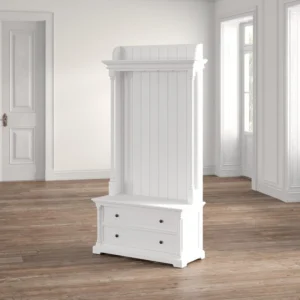 Velvy Storage Bench with Coat Rack - Image 4