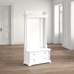 Velvy Storage Bench with Coat Rack - Image 5
