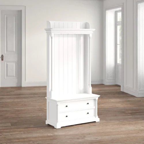 Velvy Storage Bench with Coat Rack - Image 5