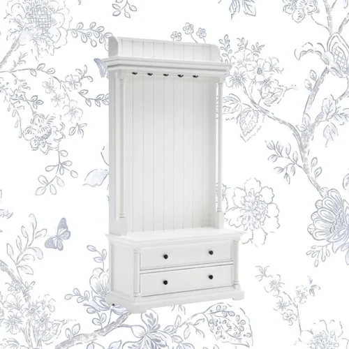 Velvy Storage Bench with Coat Rack - Image 6