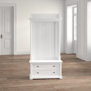 Velvy Storage Bench with Coat Rack - Image 9
