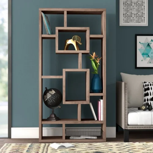 0002886 senui geometric bookcase