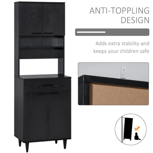 Madea kitchen buffet with wooden storage cabinet - Image 4