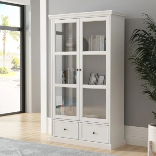 Storage cabinet with glass doors - Image 8