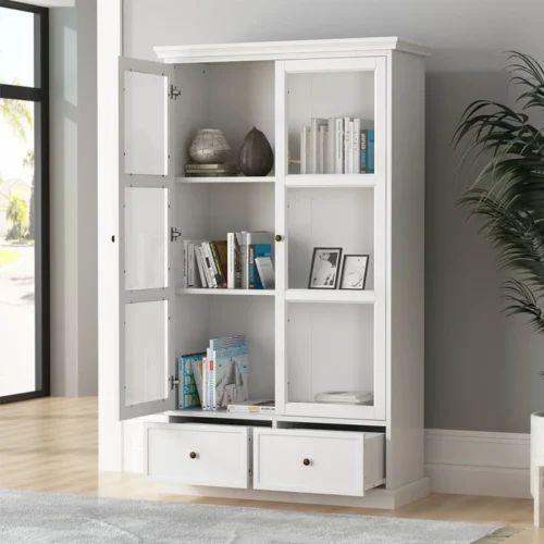Storage cabinet with glass doors - Image 9