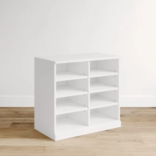 Jinry White Shelf Storage Unit - Image 5