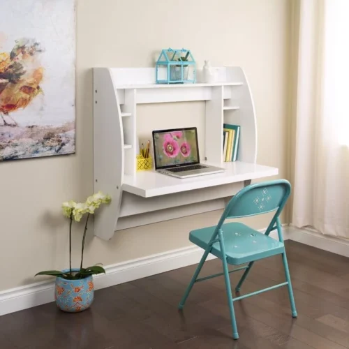 0005238 cushing white floating desk