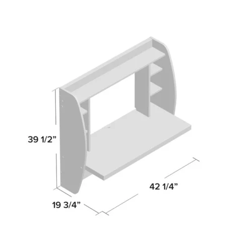 0005239 cushing white floating desk