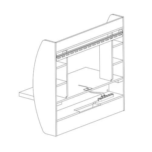 0005240 cushing white floating desk